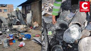 Huancayo: Incendio en Pilcomayo deja sin enseres a madre de cinco hijos que salió a trabajar (VIDEO)