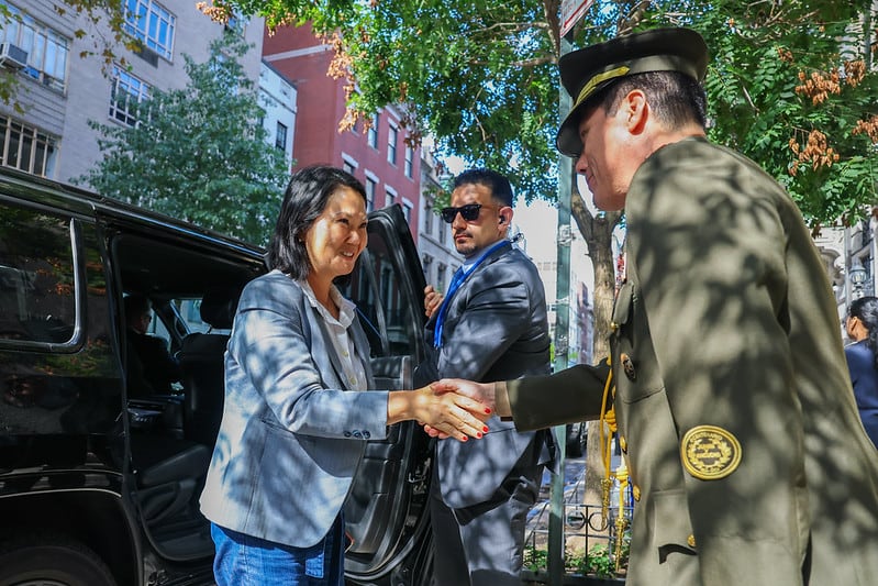 Presidenta Keiko Fujimori llegó a Nueva York para cumplir una agenda de trabajo como parte de la 81 Asamblea General de las Naciones Unidas (Foto: Palacio de Gobierno)