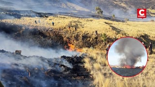 Puno: voraz incendio destruyó dos islas flotantes de Los Uros y afectó a 11 familias