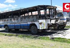 Jauja: Dos personas detenidas tras incendio de ómnibus del Instituto Pedro Monge