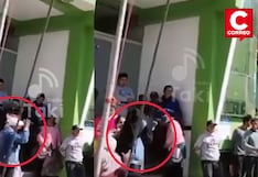 Huancavelica: Alcalde es obligado a utilizar falda por no cumplir sus promesas