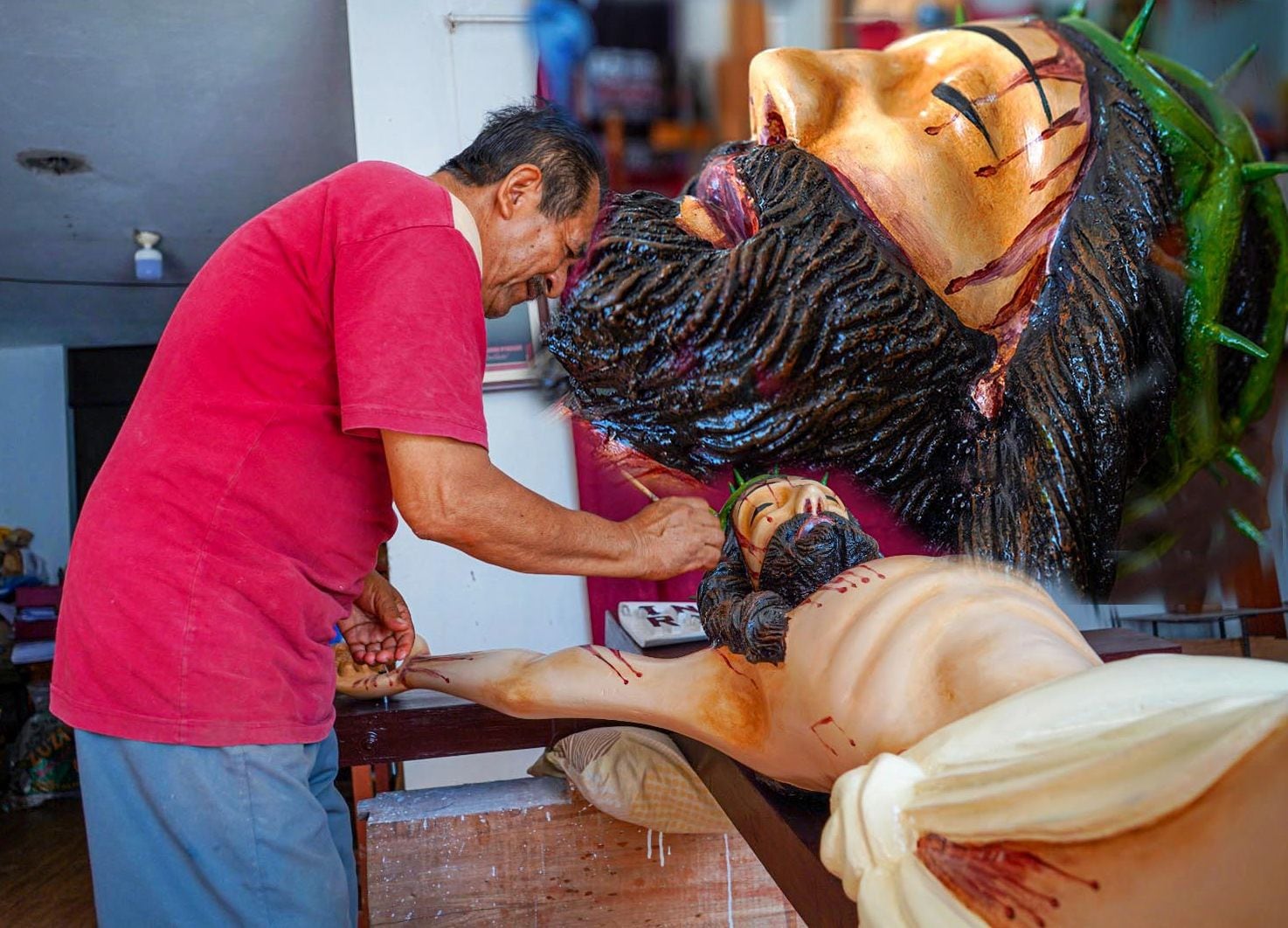 “Como cataquense amo a Cristo, reafirmo mi fe en el Señor”, dijo el artista.