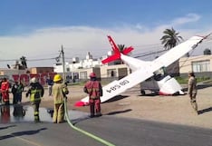Pisco: avioneta de la empresa “Aviatur” cae cerca de la villa de la Fuerza Aérea del Perú