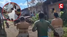 Policías en Iquitos se disfrazan de danzantes para capturar a vendedores de droga (VIDEO)