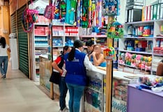 Piura: Supervisan venta de útiles escolares en el mercado para un retorno a clases seguro