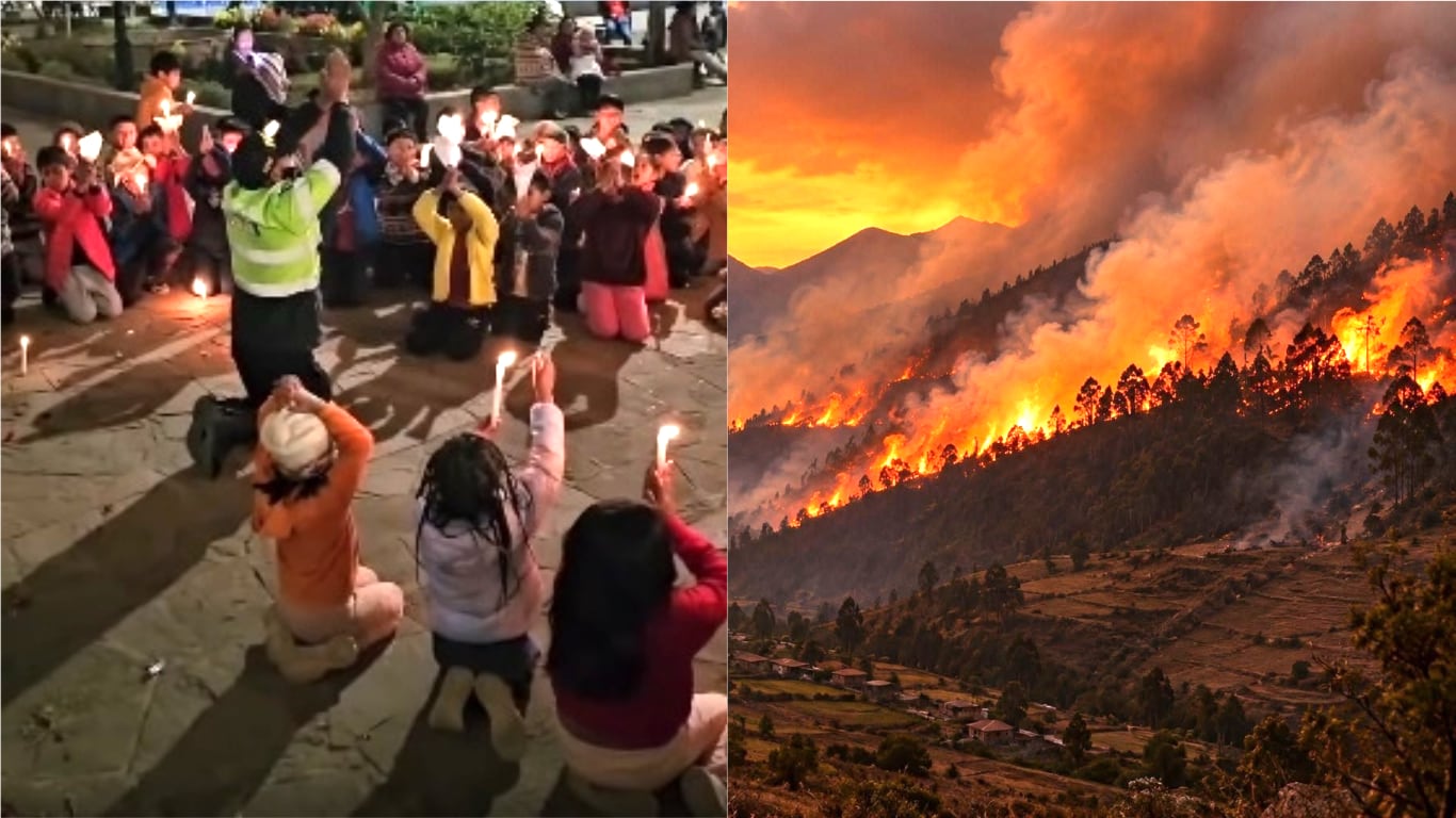 Niños se arrodillan en las calles para pedir que llueva en Cusco (VIDEO)