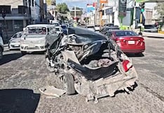 Dos heridos por choque de un bus del SIT a un auto en Cerro Colorado (VIDEO)