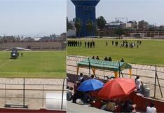 Ica: obligan a paralizar partido por aterrizaje de premier, y desata la indignación