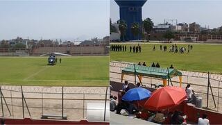 Ica: obligan a paralizar partido por aterrizaje de premier, y desata la indignación