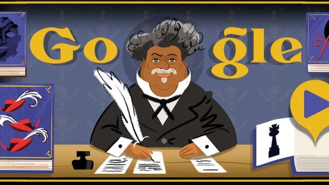 Google: Con este doodle se homenajea la obra “El conde de Montecristo”, de Alejandro Dumas 