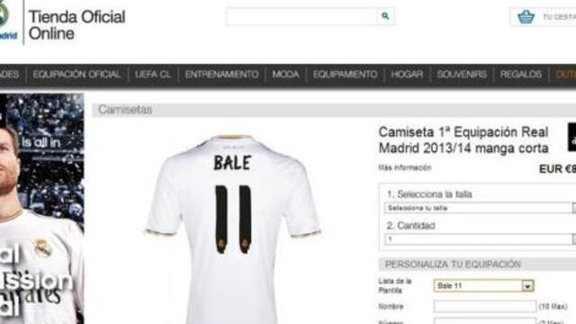 Real Madrid: Ya vende la camiseta de Gareth Bale