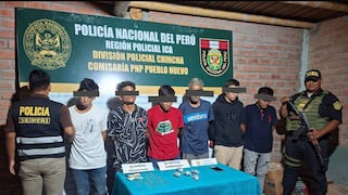 Chincha: policía detiene a vendedores de droga y decomisan más de 500 ketes