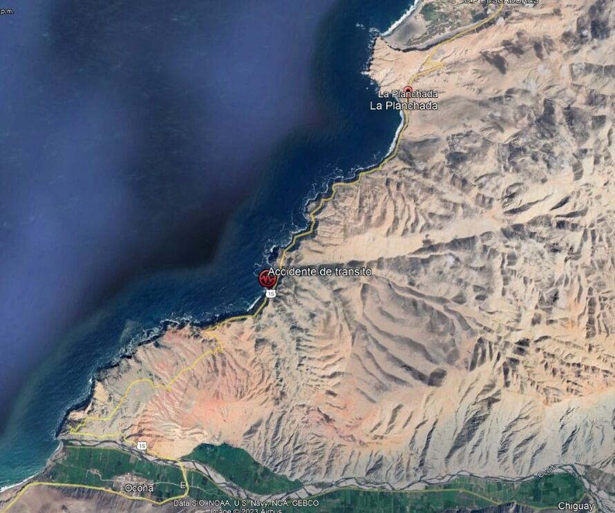 Camioneta fue hallada en acantilado de Ocoña (Foto: Referencial)