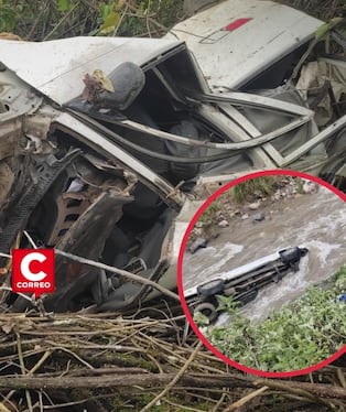 Dos despistes mortales en Áncash: minero artesanal y regidor entre las víctimas fatales. Composición: Diario Correo.