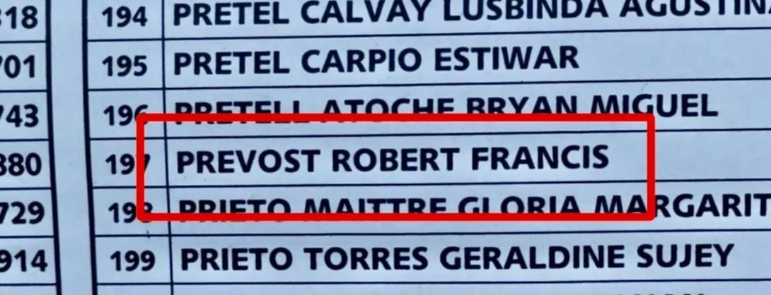 Papa León XIV tiene asignada mesa de votación en Chiclayo