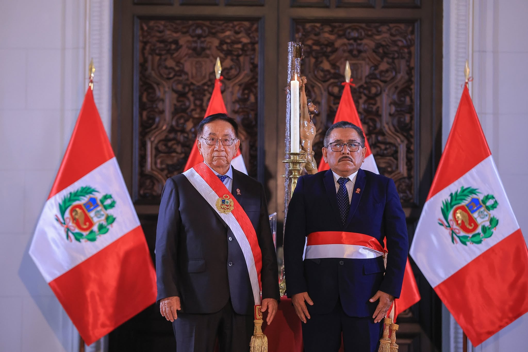 José Balcázar designa a Jorge Marticorena como nuevo ministro de Educación a pocos días de abandonar Palacio. Foto: Presidencia del Perú.