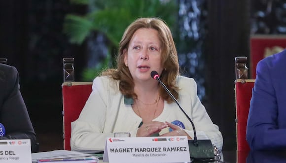 La ministra de Educación, Magnet Marquez. Foto: Minedu
