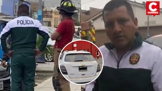 Policía agredió a bombero que le pidió que retire su auto de la puerta de la estación en Ventanilla