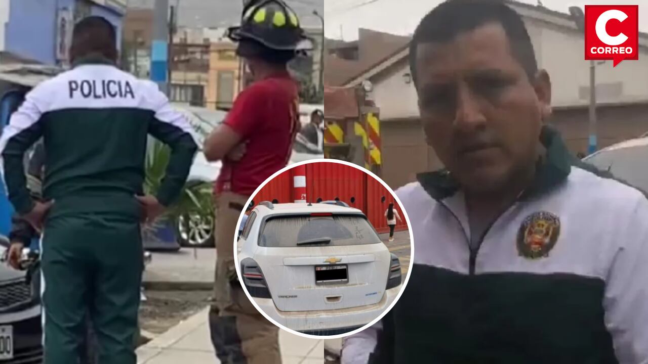Policía agredió a bombero que le reclamó por estacionar su auto frente a la estación