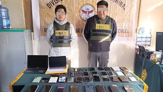 Cae banda “Los Finos” con equipos robados y máquinas para alterar IMEI en el Cercado de Arequipa