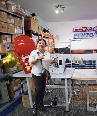 Emprendedora recuerda como apretaba la necesidad y hoy quiere crecer con más personas. Foto: GEC.