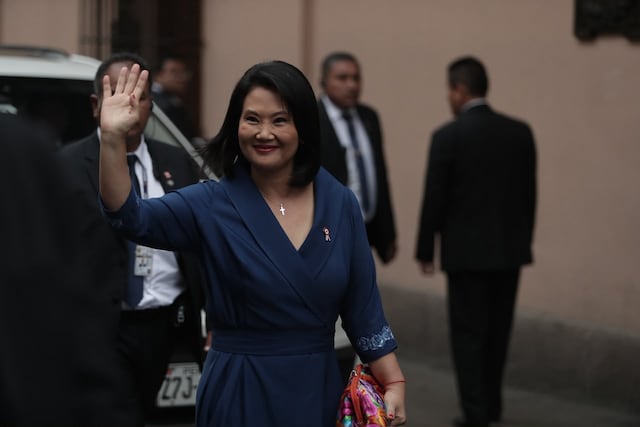 Keiko Fujimori inicia agenda de la Transmisión de Mando en Torre Tagle