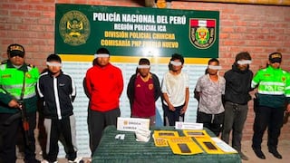 Policía desarticula presunta banda “Las Hienas de Chincha” y detiene a seis personas