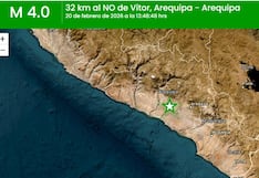 Temblor de magnitud 4 sacude a Arequipa