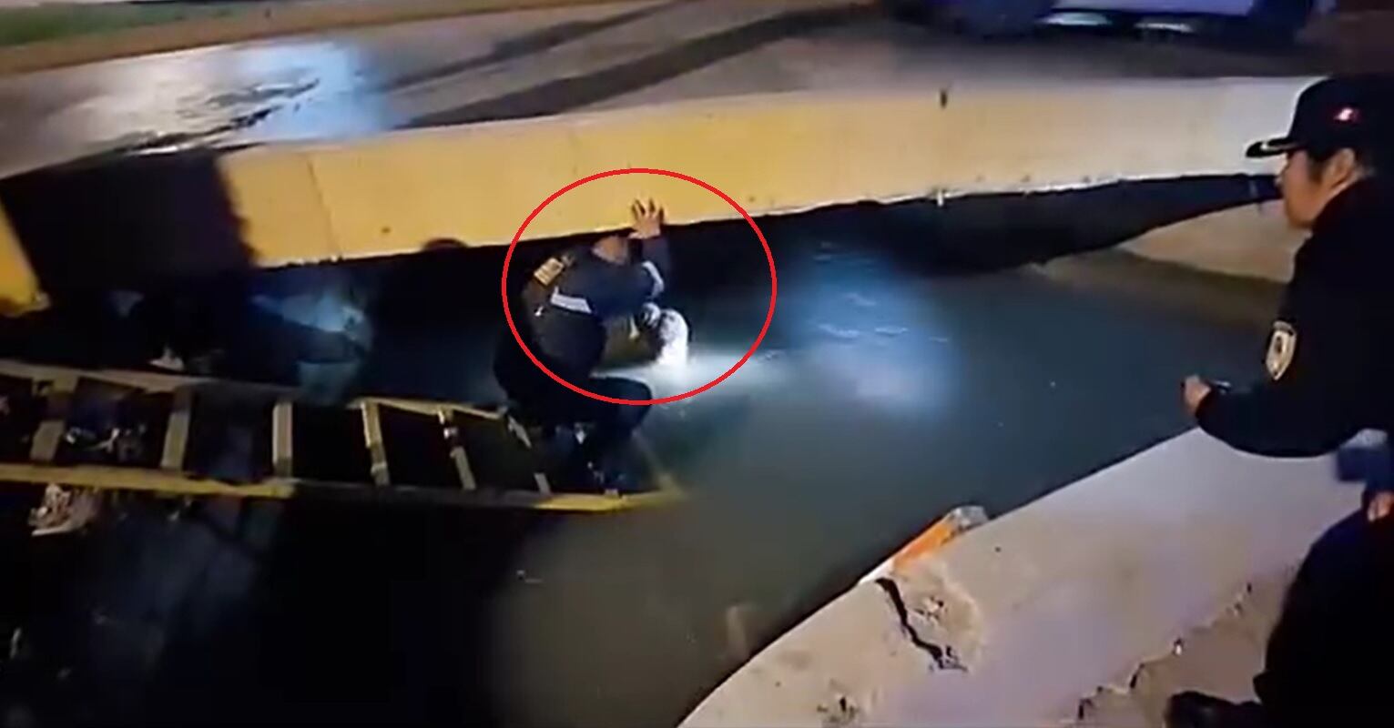 El valeroso acto de los agentes ocurrió en la urbanización San Isidro y fue reconocido por los vecinos.