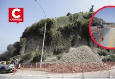 Costa Verde: Deslizamiento de tierra y caída de piedras tras sismo en Lima