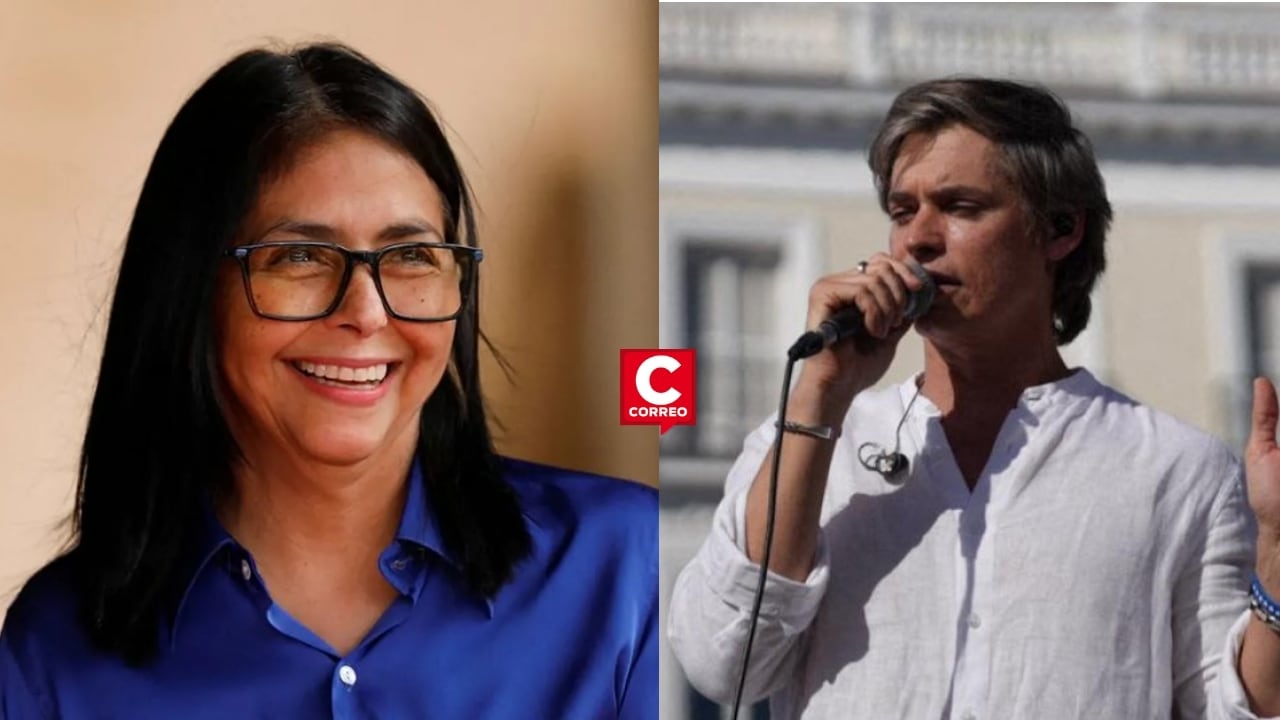 España: Embajada de Venezuela condena cánticos racistas de Carlos Baute contra Delcy Rodríguez. Composición: Diario Correo.