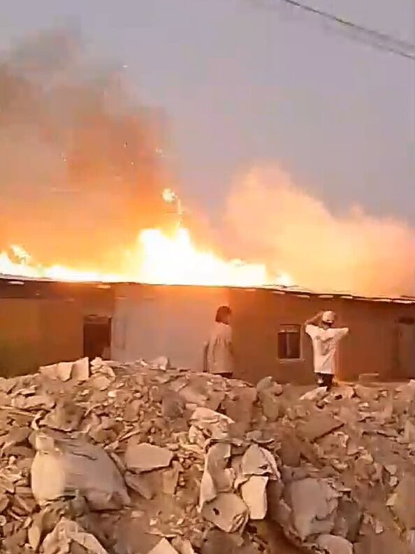 Otras dos viviendas también se vieron afectadas en el siniestro ocurrido frente al nuevo hospital