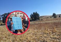 Agricultores de Huamancaca Chico protestan en el GRJ por falta de agua para cultivos (VIDEO)