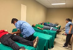Pisco: cadetes de la FAP donan 31 unidades de sangre en campaña médica