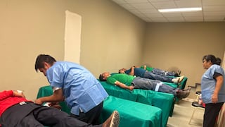 Pisco: cadetes de la FAP donan 31 unidades de sangre en campaña médica