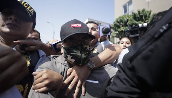 Nicanor Boluarte fue trasladado a sede policial en Centro de Lima para cumplir con la orden de detención preliminar. (Foto: GEC)