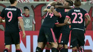 Champions League: Bayern Múnich goleó 3-0 al Olympiacos