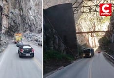 Viaje por la Carretera Central demora hasta 6 horas por caída de rocas en Infiernillo