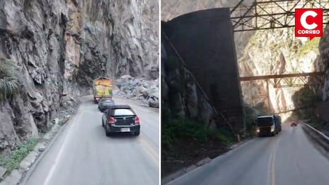 Viaje por la Carretera Central demora hasta 6 horas por caída de rocas en Infiernillo