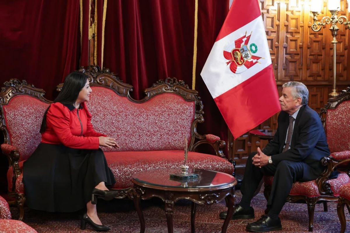La premier Denisse Miralles anunció que el Gabinete solicitará el voto de confianza ante el Congreso de la República el próximo 18 de marzo. Foto: PCM.