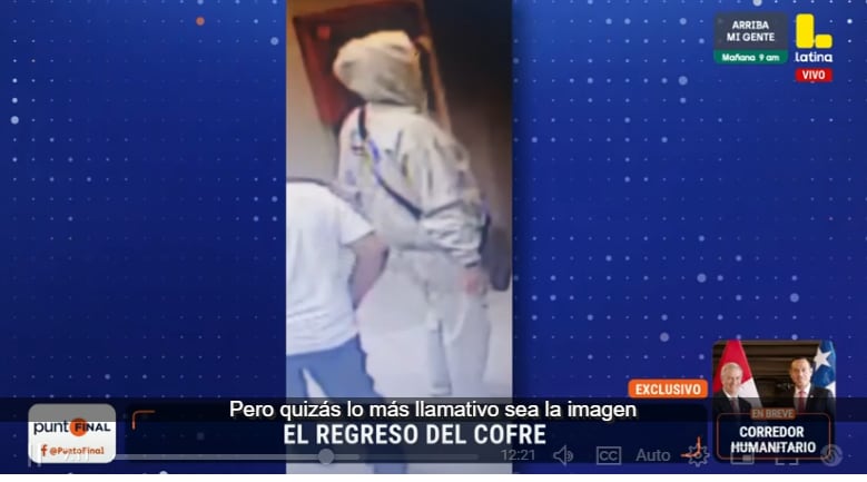 José Jerí encapuchado, previo a reunirse con empresario chino vinculado a Nicanor Boluarte. (Foto: Captura Punto Final)