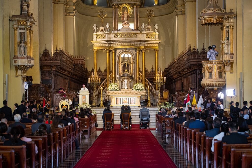 La comuna limeña también presentó el Plan de Seguridad Semana Santa 2026, que incluye drones, cámaras y cierre de calles en el Centro Histórico. (Foto: Arzobispado de Lima)