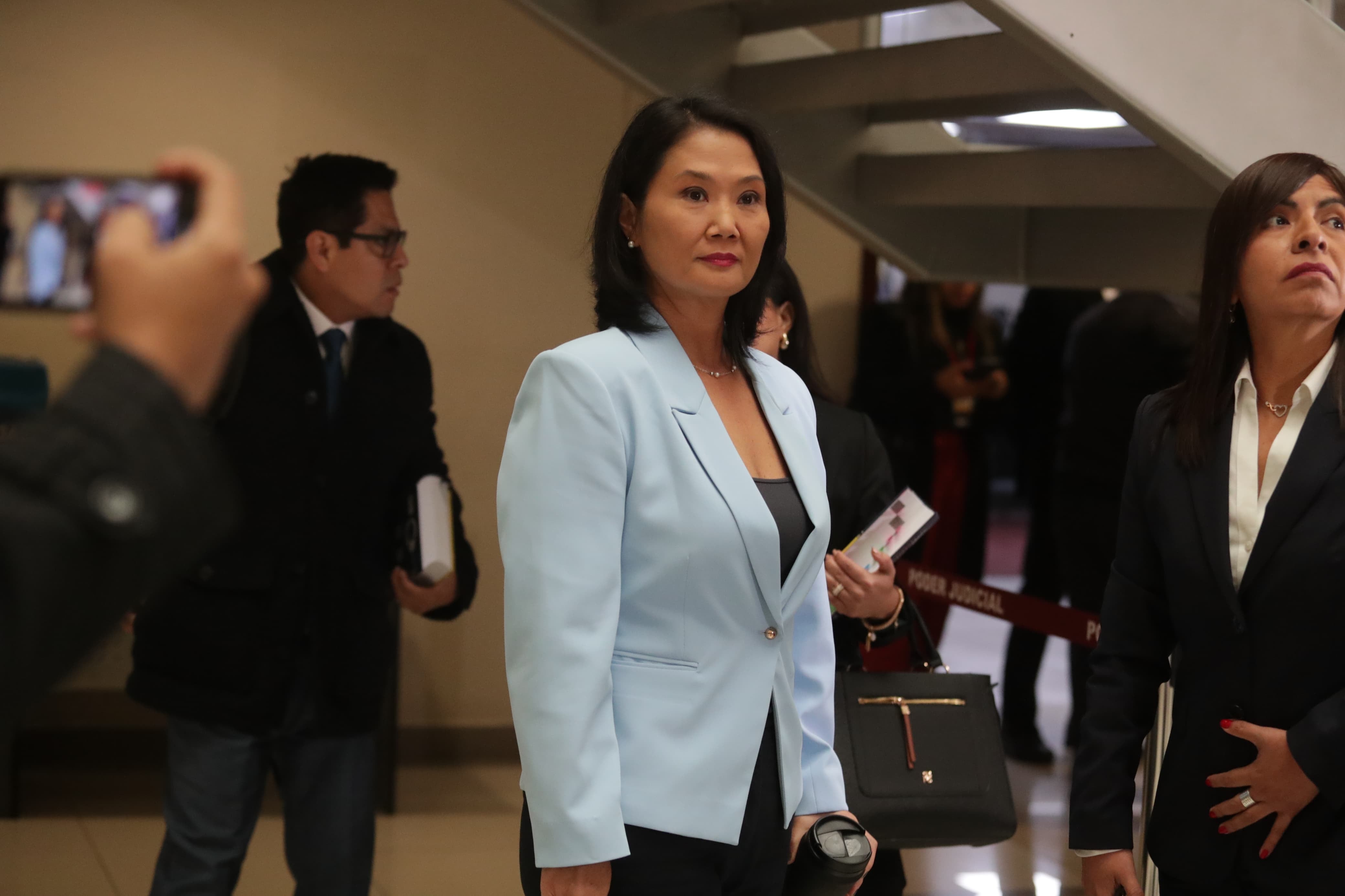 Keiko Fujimori durante el juicio oral por el "Caso Cócteles". PJ dfispuso retrotreaer el proceso a la etapa preliminar. (Fotos: Alessandro Currarino/GEC)