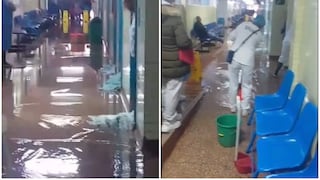 Hospital de EsSalud Yanahuara se inunda con aguas servidas y suspenden atención (VIDEO)