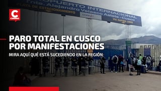 Protestas en Cusco: continúa bloqueo de vías de acceso a la ciudad, movilizaciones y turistas quedan varados