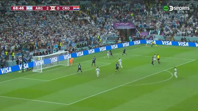 Messi hizo genial jugada: habilitó a Julián Álvarez para el 3-0 de Argentina vs. Croacia (VIDEO)