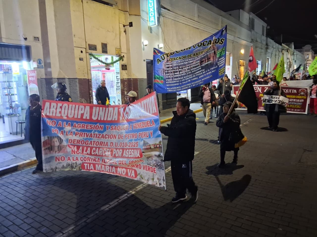 Movilización en Arequipa por la Generación Z y otros colectivos sociales. Foto: Cortesía GEC.