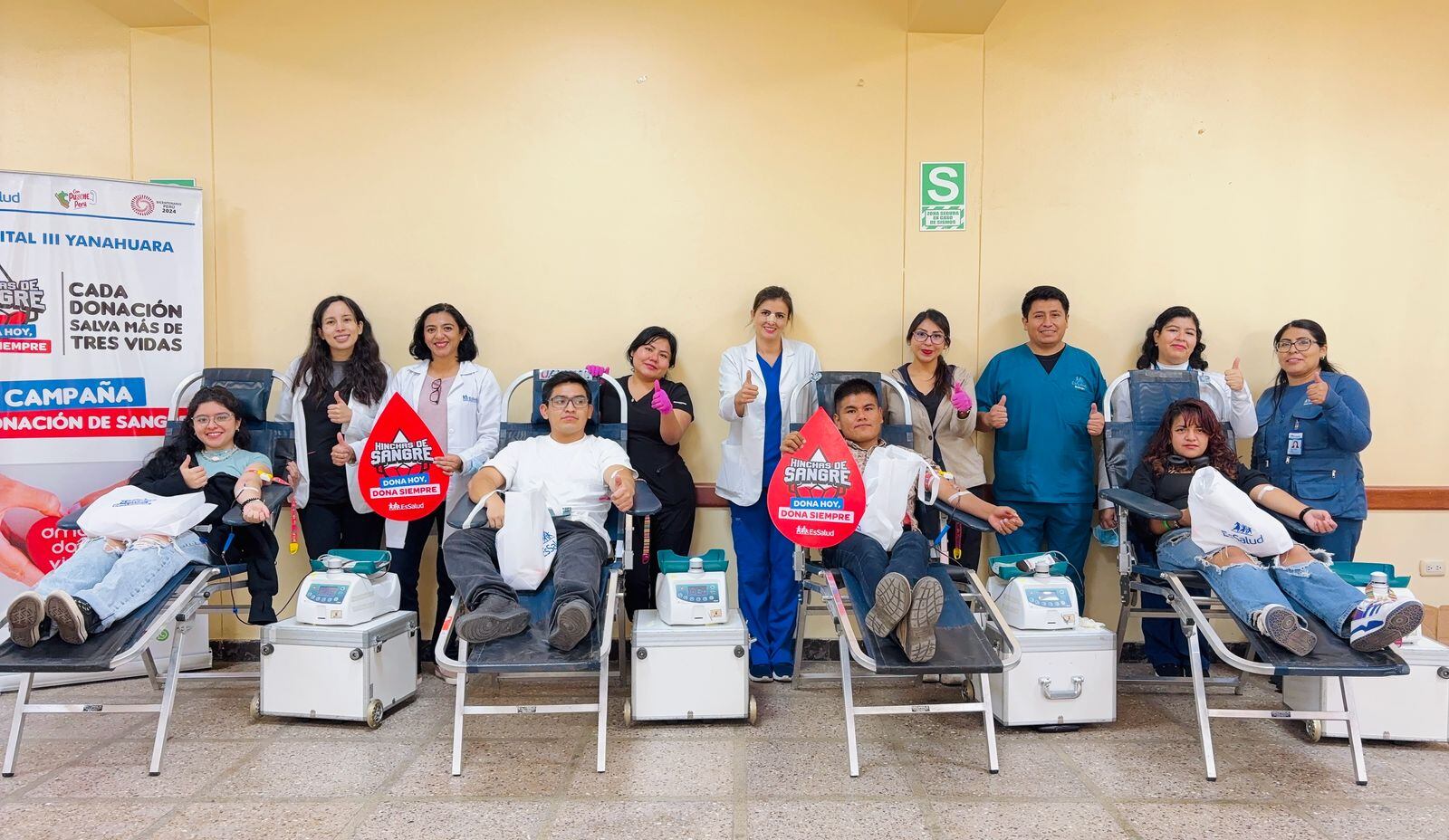 Campaña de donación voluntaria de sangre. Foto: difusión.