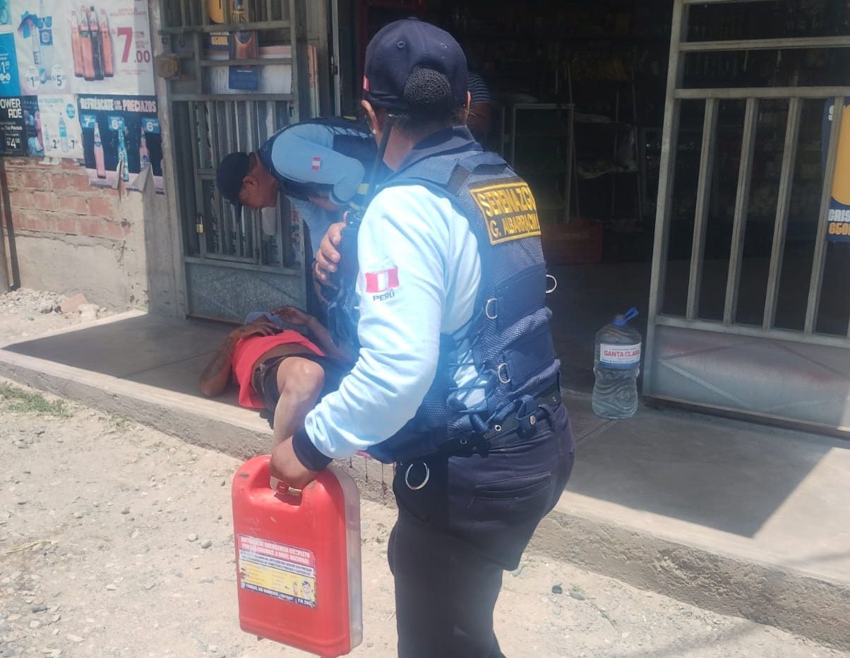 Varón malherido fue socorrido primero por serenos del distrito Gregorio Albarracín. (Foto: Difusión)
