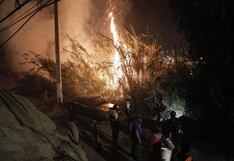 Chaclacayo: Incendio forestal afecta la zona de Alto Huampaní y buscan evitar que llegue al Colegio de Alto Rendimiento